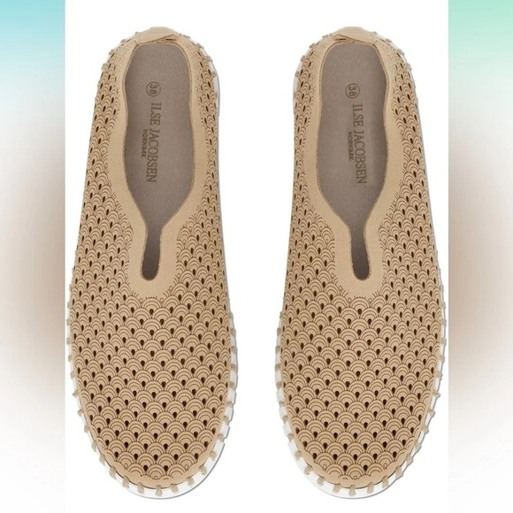 ILSE JACOBSEN HORNBAEK Women's Tulip 139 Flat | Slip-On Low-Top tan sz 8.5-9 - Picture 10 of 11